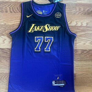 New Nike Men's Luka Doncic Lakers "Lake Show" City Edition Jersey Large-XL